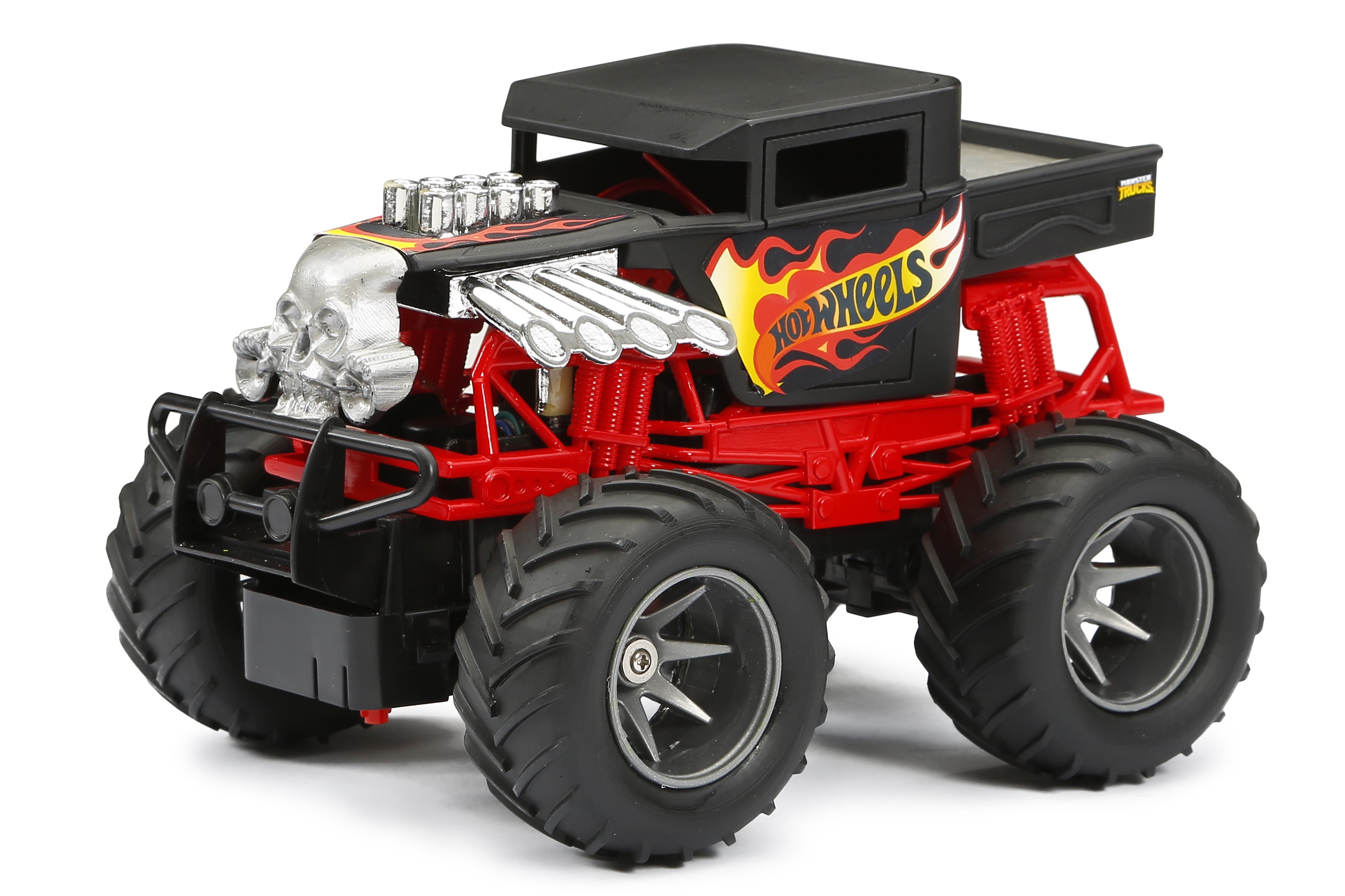 Hot Wheels Monster Trucks RC Rhinomite Transforms into Launcher, Includes  1:64 Scale Toy Truck 