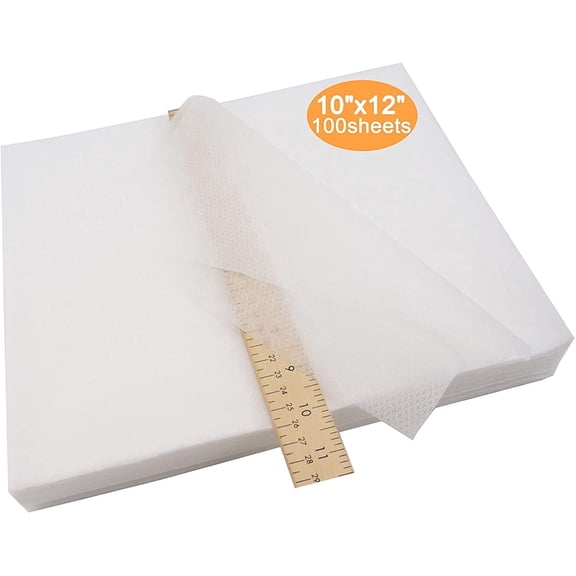 New brothread 1.8oz No Show Mesh Machine Embroidery Stabilizer Backing 10"x12" 100 Precut Sheets