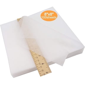 New brothread 1.8oz No Show Mesh Machine Embroidery Stabilizer Backing 8"x8" 100 Precut Sheets