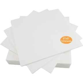 New brothread 2.5oz Cut Away Machine Embroidery Stabilizer Backing 8"x8" 100 Precut Sheets