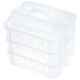 thumbnail image 1 of New brothread 3 Layers Stackable Clear Storage Box/Organizer for Holding 60 Spools Home Embroidery & Sewing Thread and Other Embroidery Sewing Crafts (Spool Size Requirement: H≤2.2"; W≤1.69"), 1 of 7