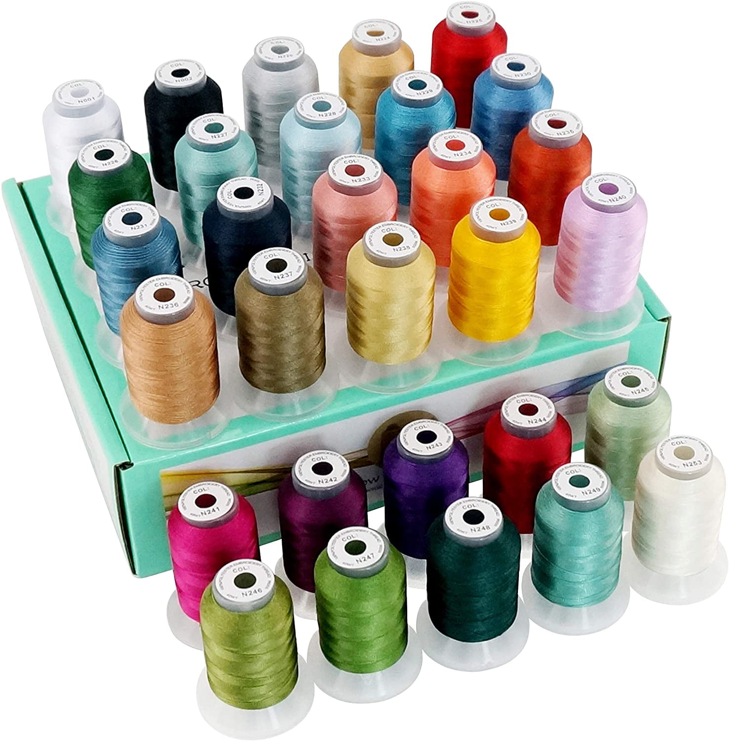 New brothread 30 Janome Colors Polyester Embroidery Machine Thread 500M ...
