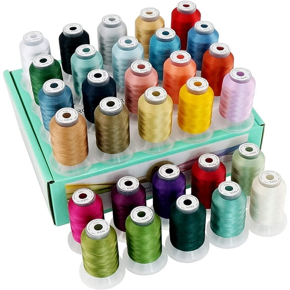 New brothread 30 Janome Colors Polyester Embroidery Machine Thread 500M (550Y) Assortment2
