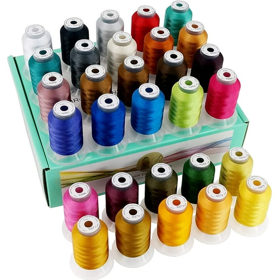 New brothread 30 Janome Colors Polyester Embroidery Machine Thread 500M (550Y) Assortment3