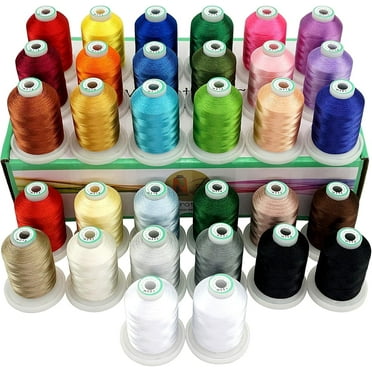 New brothread 32 Spools Polyester Embroidery Machine Thread Kit 1000M (1100Y) Assortment1