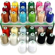New brothread 32 Spools Polyester Embroidery Machine Thread Kit 1000M (1100Y) Assortment1