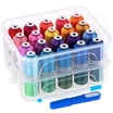 New brothread 25 Assorted Variety Spools Variegated Polyester Sewing ...
