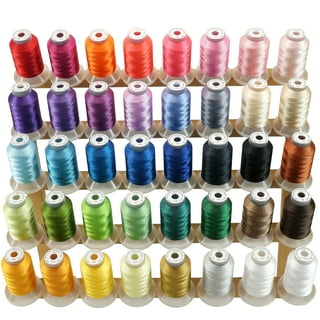 Simthread 120 Madeira Colors Polyester Machine Embroidery Thread Kit  550Y(500M) Similar to Madeira and Robinson-Anton Colors 40 Weight for Home  Embroidery Sewing Machines 