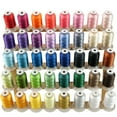 thumbnail image 1 of New brothread 40 Colors Polyester Embroidery Machine Thread Kit 500M (550Y) Each Spool for Singer Pfaff Bernina Embroidery and Sewing Machines, 1 of 6