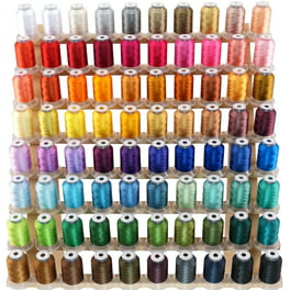 JumblCrafts 40 Color Embroidery Thread Kit – Spools of 500M Thick Thread