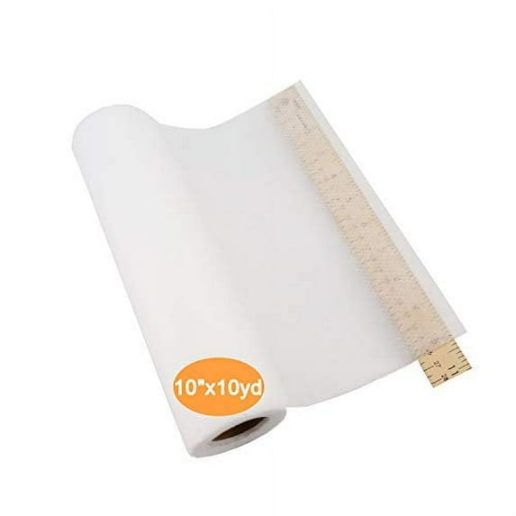 New brothread No Show Mesh Machine Embroidery Stabilizer Backing 10" x 10 Yd roll - Light Weight 1.8 oz - Cut into Variable Sizes for Machine Embroidery and Hand Sewing