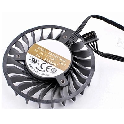 New card cooling fan 12V 0.60A BAZA0714B2U-P001 P002 for P4000 M4000