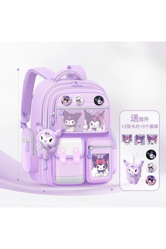 New cartoon Kuromi Backpack Mini Schoolbag Cute Shoulder Bag