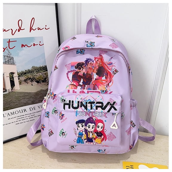New cartoon anime 3D cool print backpack, large capacity, lightweight and durable, suitable for school and commuting