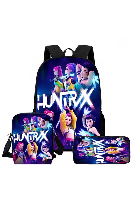 New cartoon anime cool 3D printed large-capacity backpack, lightweight and durable, suitable for casual students, campus, and outdoor sports