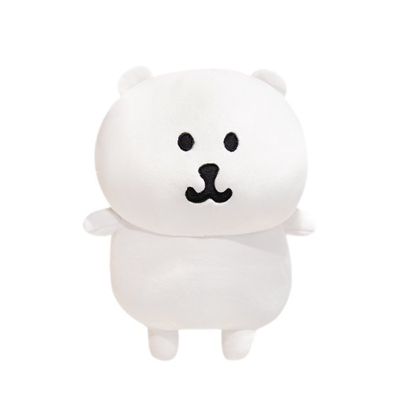 New cartoon cute white soft plush bear doll, sleeping pillow, home comfort decoration toy, birthday gift
