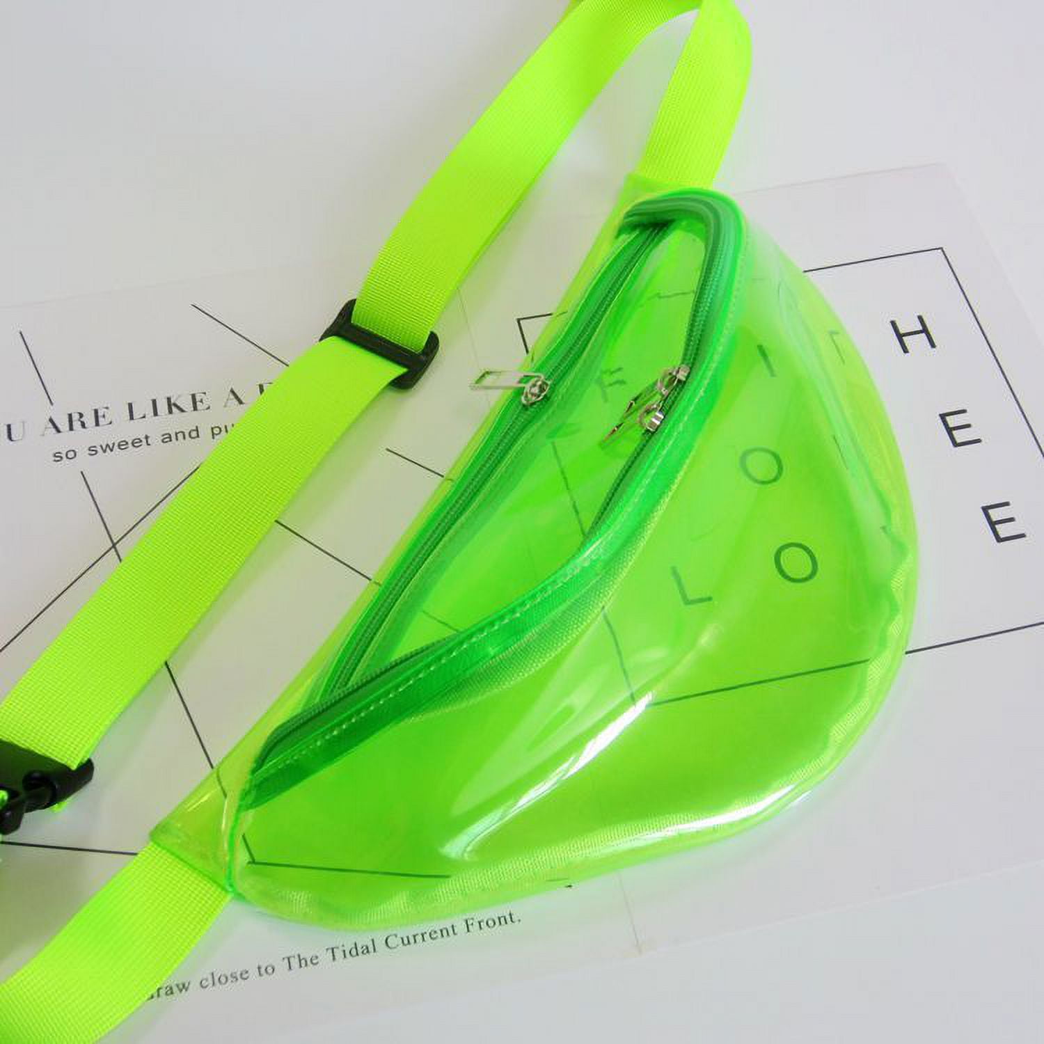 Clear neon fanny pack hot sale