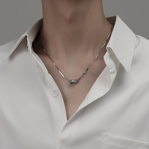 New creative and fashionable men's necklace set, Korean-style jewelry ...