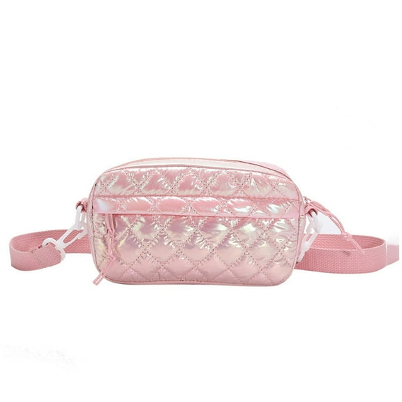 New embroidered shoulder bag artificial leather niche French messenger bag-pink