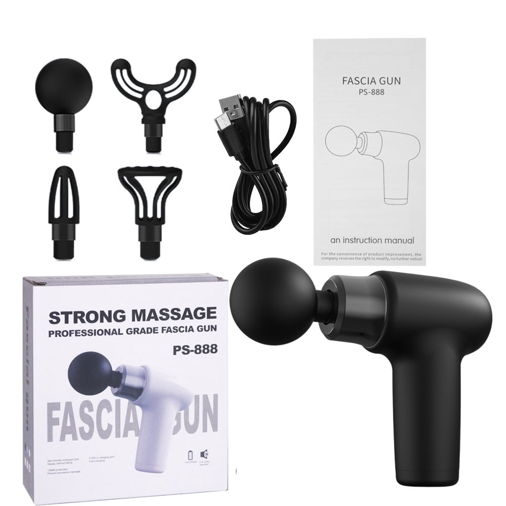 New fascia gun muscle relaxation cervical massager intelligent high-frequency massage stick mini portable fascia