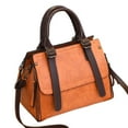 thumbnail image 1 of New fashion handbag faux leather retro large-capacity shoulder crossbody bag - claybank, 1 of 5