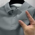 thumbnail image 1 of New fashion hot selling men‘s minimalist printed polo T-shirt  men‘s summer fashionable golf suit  casual  skin friendly and bre, 1 of 7