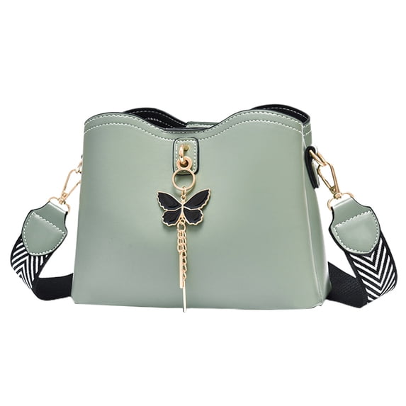 New fashion small bag candy-colored artificial leather shoulder crossbody bag - green