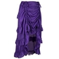 thumbnail image 1 of New female modern dance hip-hop street dance performance skirt Halloween ethnic dance stage performance skirt pirate skirt-Purple-6XL, 1 of 6