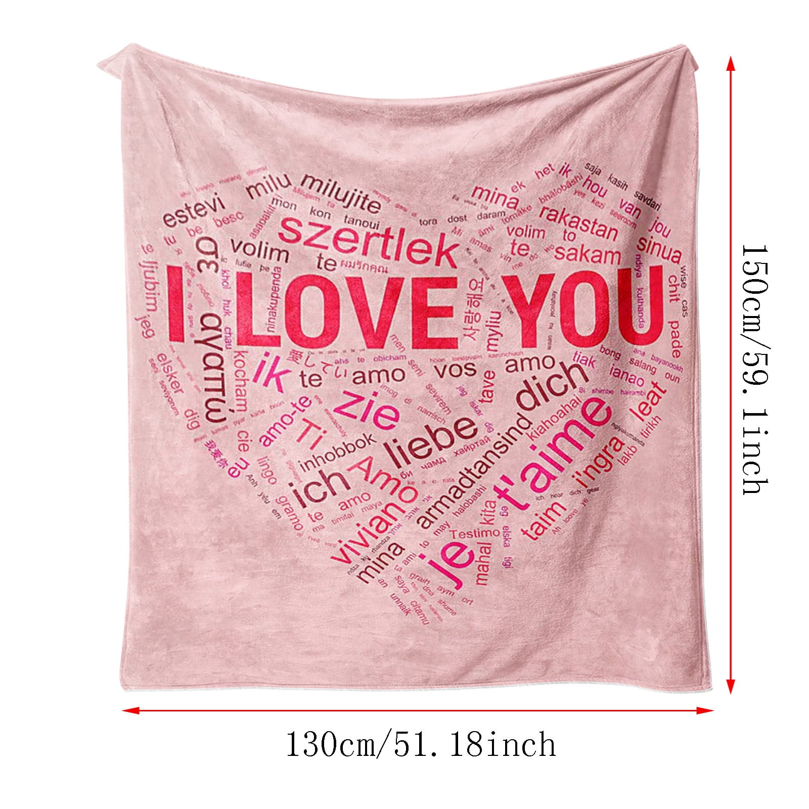 New for 2025 Blankets on Clearance 100 Languages To Express Love for