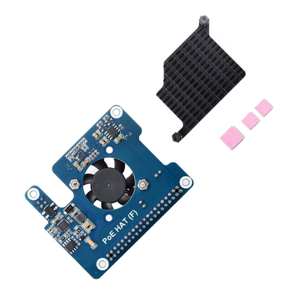 New for 5 POE Power over Ethernets Expansion Board Cooling Module Onboards Fan Networks Standard