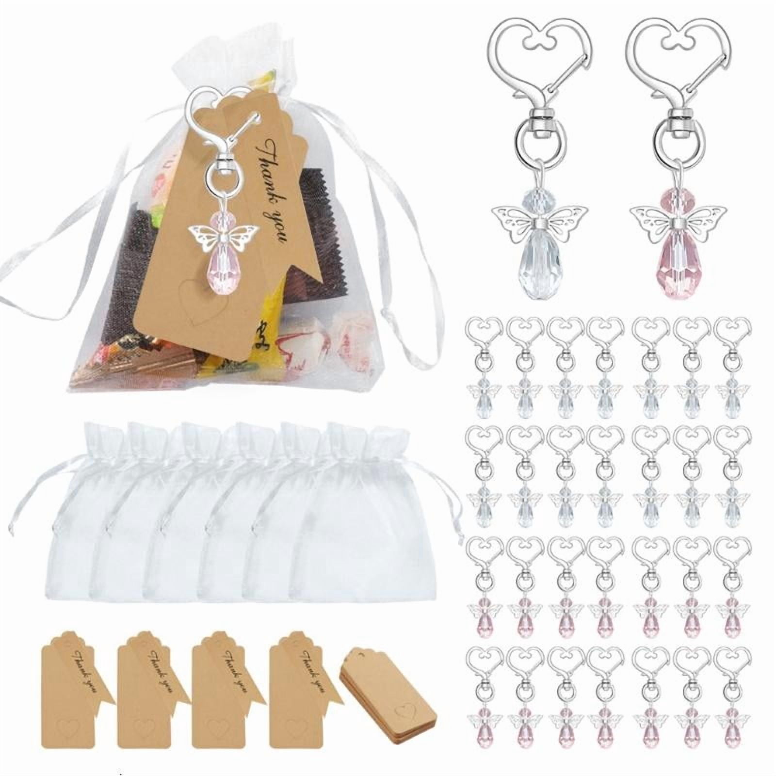 Guardian Angel Charm Keychain for Key Ring Favors Religous Guardian Angel Keycha