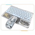 New full transparent bluetooth keyboard mouse wireless gaming mouse