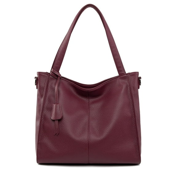 New genuine leather tote handbag for women in single compartment design, made of top-grade cowhide.