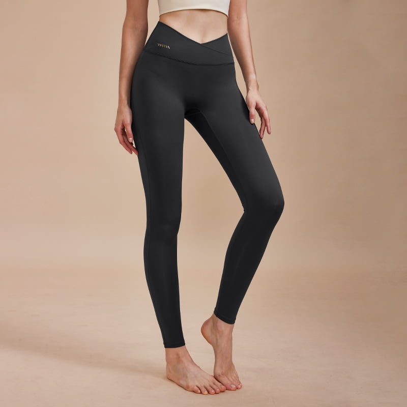 Double-Sided Sanding Nude Yoga Pants Women High-Waist Buttocks Peach Hip Sports Fitness Pants