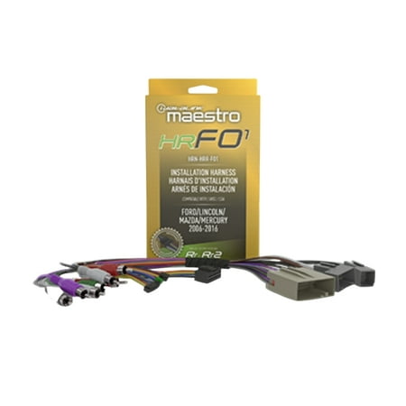 Maestro - Radio Wiring T-Harness for Select 2006-16 Ford Vehicles with HU Connectors - Black