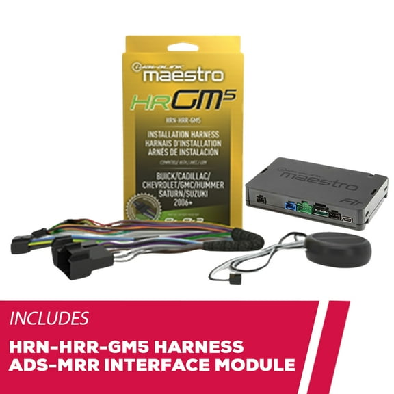 New iDatalink HRN-HRR-GM5 Radio Replacement Harness with ADS-MRR Interface Module