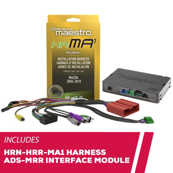 New iDatalink HRN-HRR-MA1 Radio Replacement Harness with ADS-MRR Interface Module