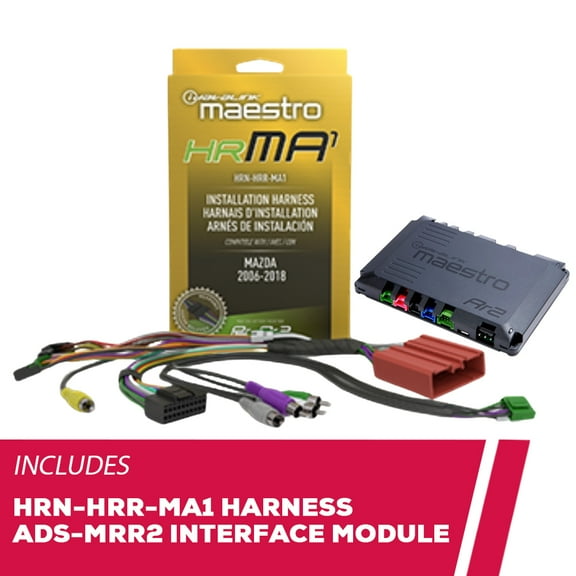 New iDatalink HRN-HRR-MA1 Radio Replacement Harness with ADS-MRR2 Interface Module