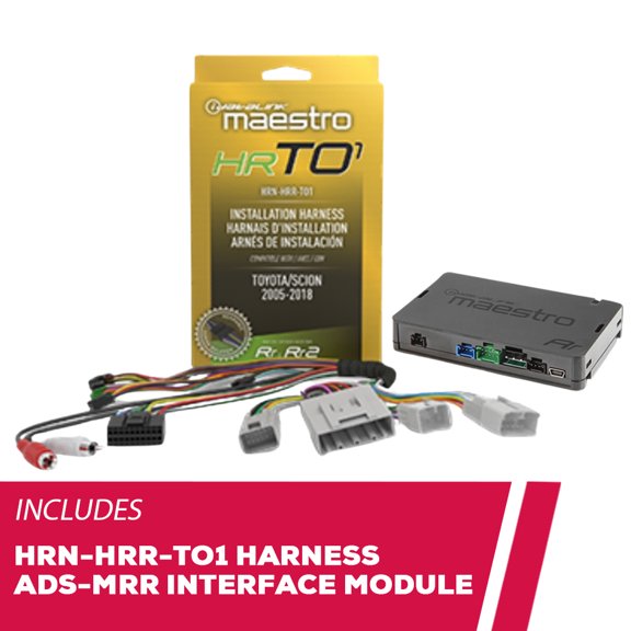 New iDatalink HRN-HRR-TO1 Radio Replacement Harness with ADS-MRR Interface Module