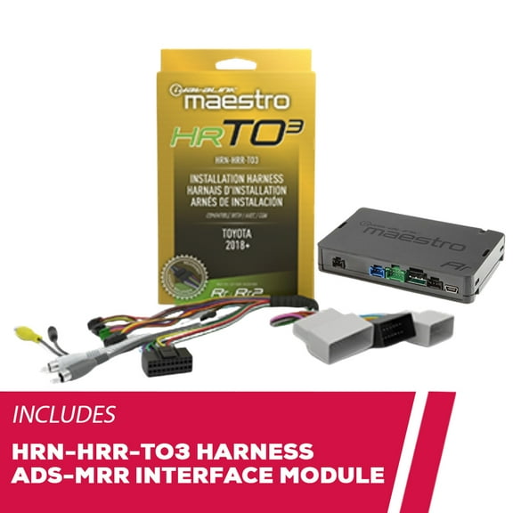 New iDatalink HRN-HRR-TO3 Radio Replacement Harness with ADS-MRR Interface Module