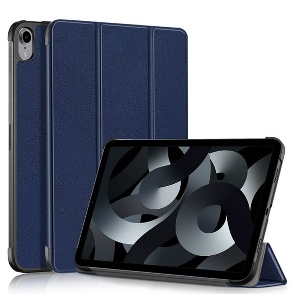 New iPad (2022) Case, Dteck Slim Tri-Fold Standing Protective Case with Hard Back Shell for Apple iPad 10th Generation 2022 10.9 inch, Darkblue