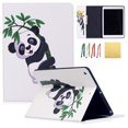 thumbnail image 1 of New iPad 9.7 2018 Case, iPad 9.7 2017 Case, Allytech PU Leather Lightweight Stand Cover Wallet Case with Card/ Cash Slots for Apple iPad 2017 5th Gen and New iPad 2018 6th Gen, Panda & Bamboo, 1 of 1