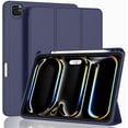 New iPad Pro 11 Inch Case 2024(5th Gen) with Pencil Holder, Smart iPad