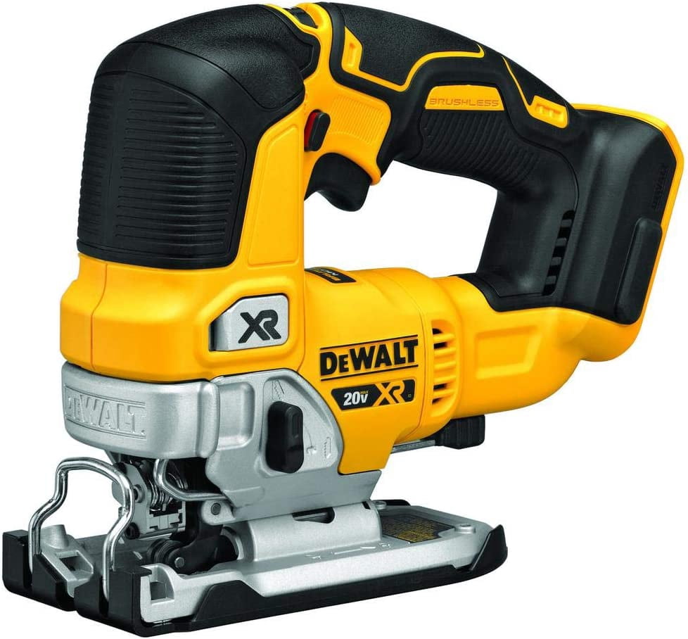 DEWALT 20V MAX XR Brushless Cordless Jigsaw (DCS334B) – 3,200 SPM, 4-Position Orbital Action, LED Light, Tool Only