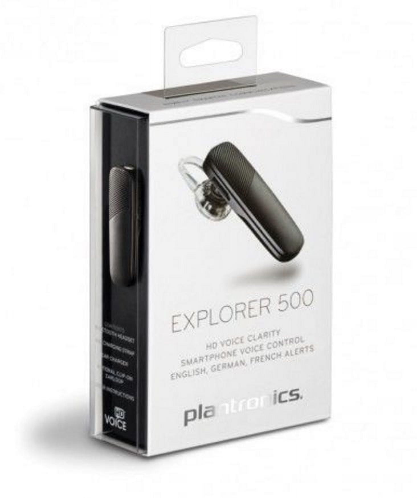 New in Box Plantronics Explorer 500 Black Wireless Universal Bluetooth  Headset