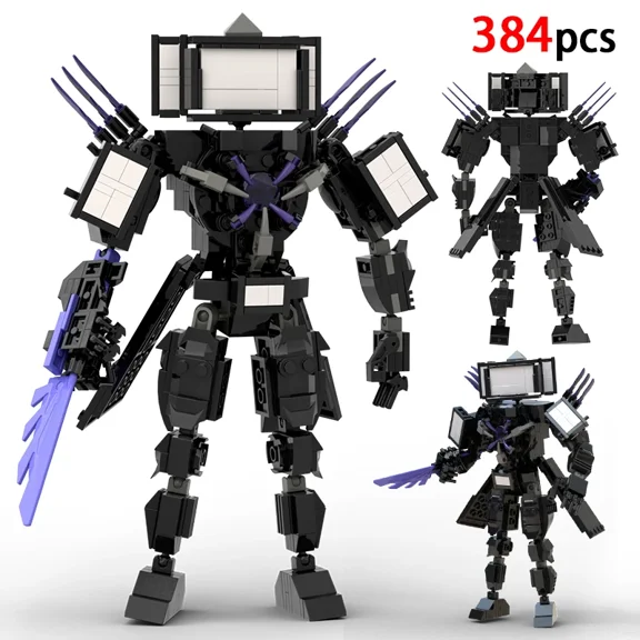 New in Skibidi Figures Toilet Man Titan Clock King 5.0 TV Man Drill Man Building Blocks Bricks Model Toys Kids Xmas Ideas Gift