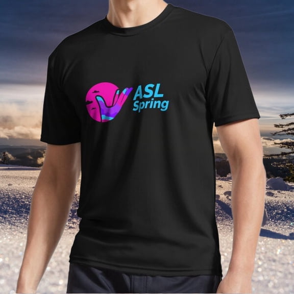 New item ASL Spring Logo Active Logo TEE T-Shirt Funny American Size S to 5XL