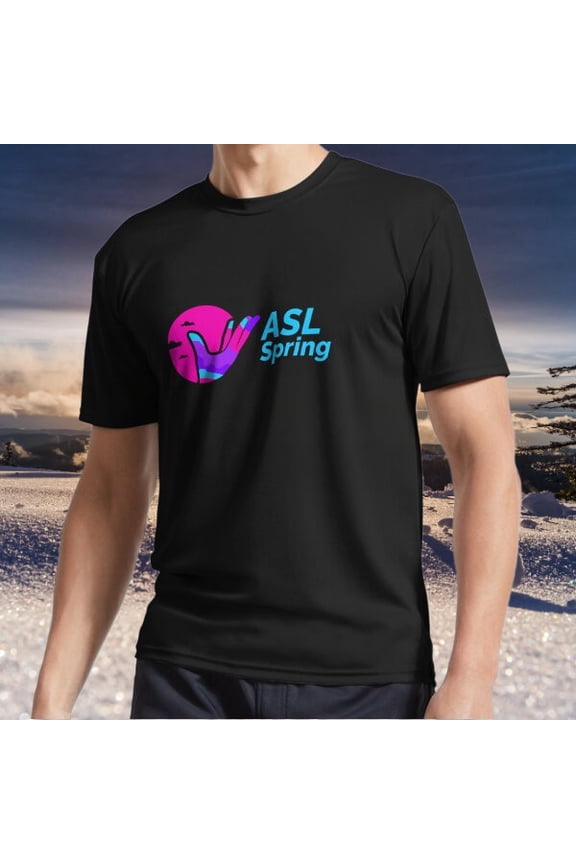 New item ASL Spring Logo Active Logo TEE T-Shirt Funny American Size S to 5XL