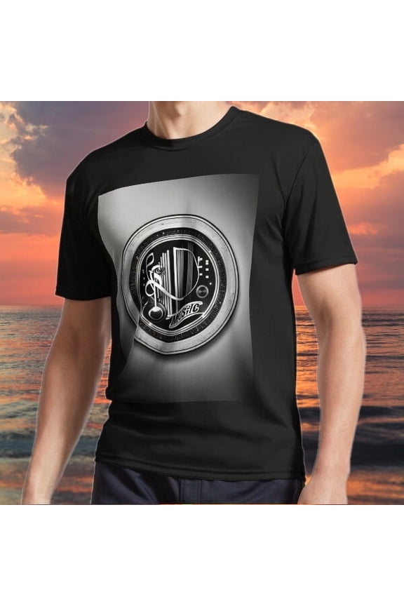 New item Black and white music logo Active Logo TEE T-Shirt Funny Size S to 5XL