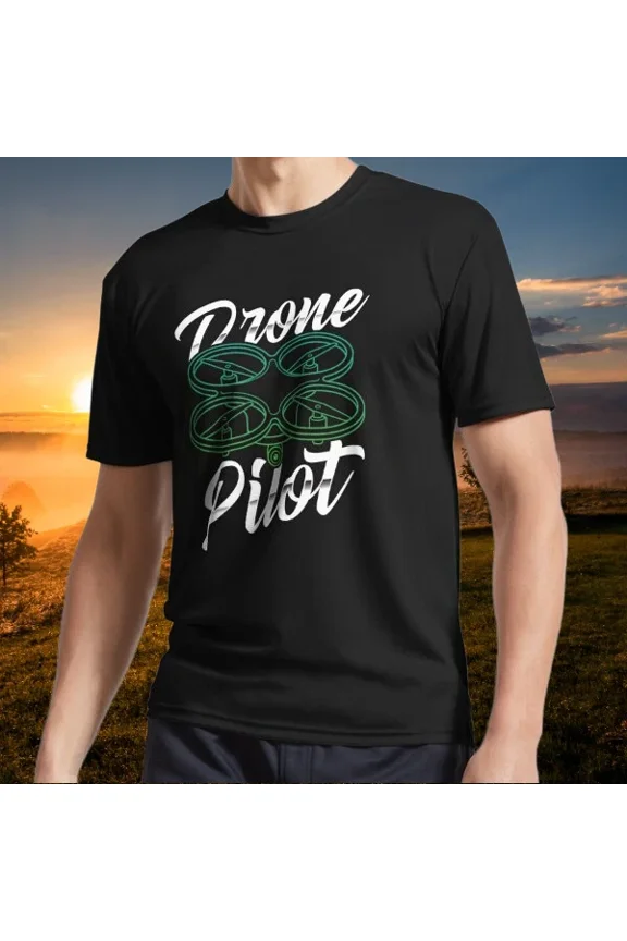 New item Drone Pilot Active Logo T-Shirt Funny American Size S to 5XL